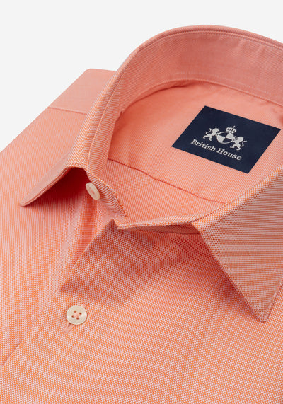 Sunset Orange Oxford Shirt