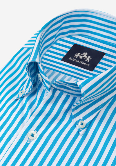 Capri Blue Stripe Signature Twill Shirt