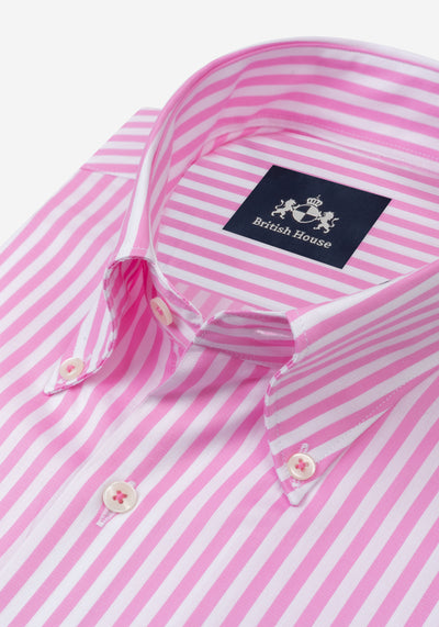 Orchid Rose Stripe Signature Twill Shirt