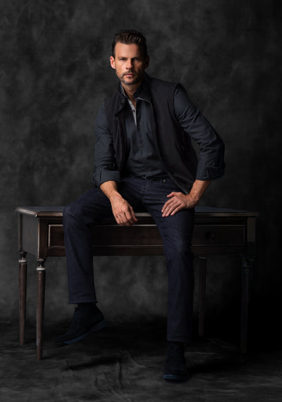 Carbon Black Polyamide Vest