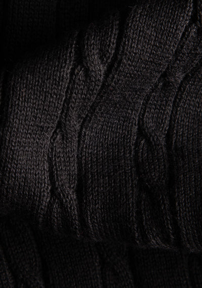 Vanta Black Braided Pullover