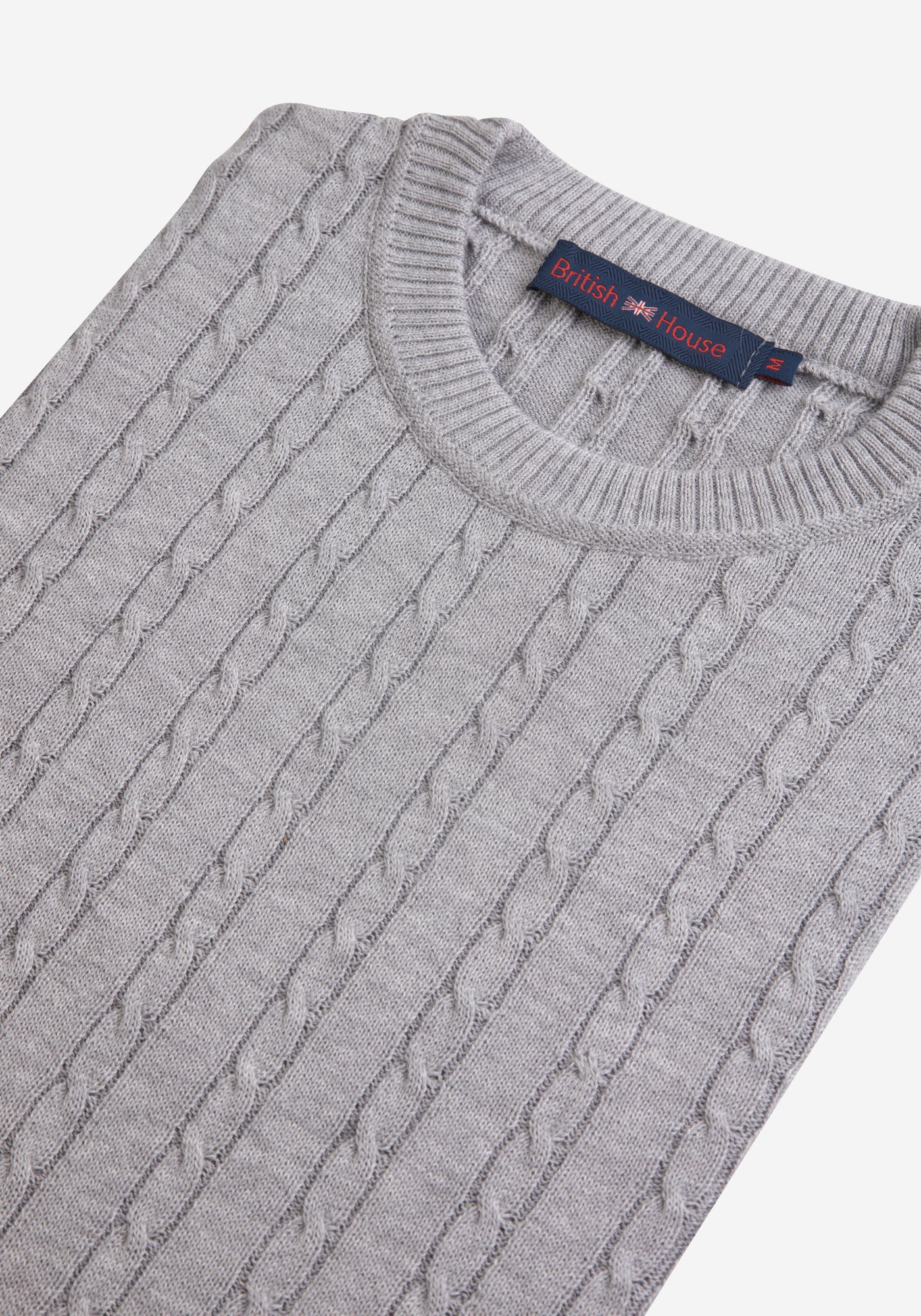 Graphite Grey Braided Pullover