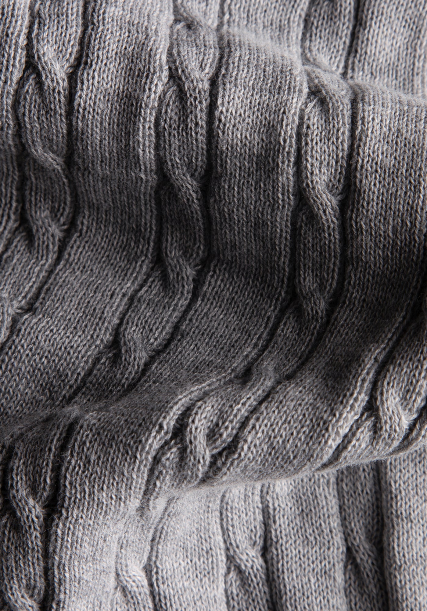 Graphite Grey Braided Pullover