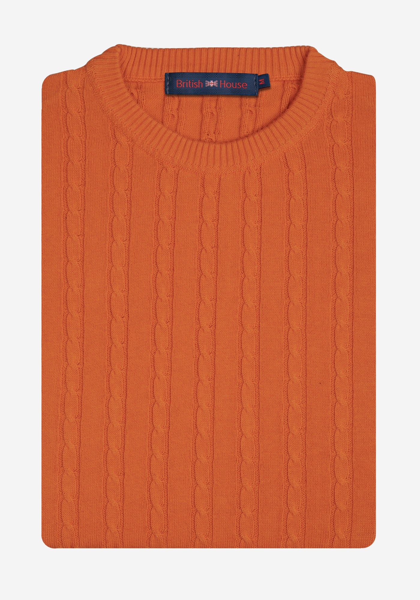 Fire Orange Braided Pullover