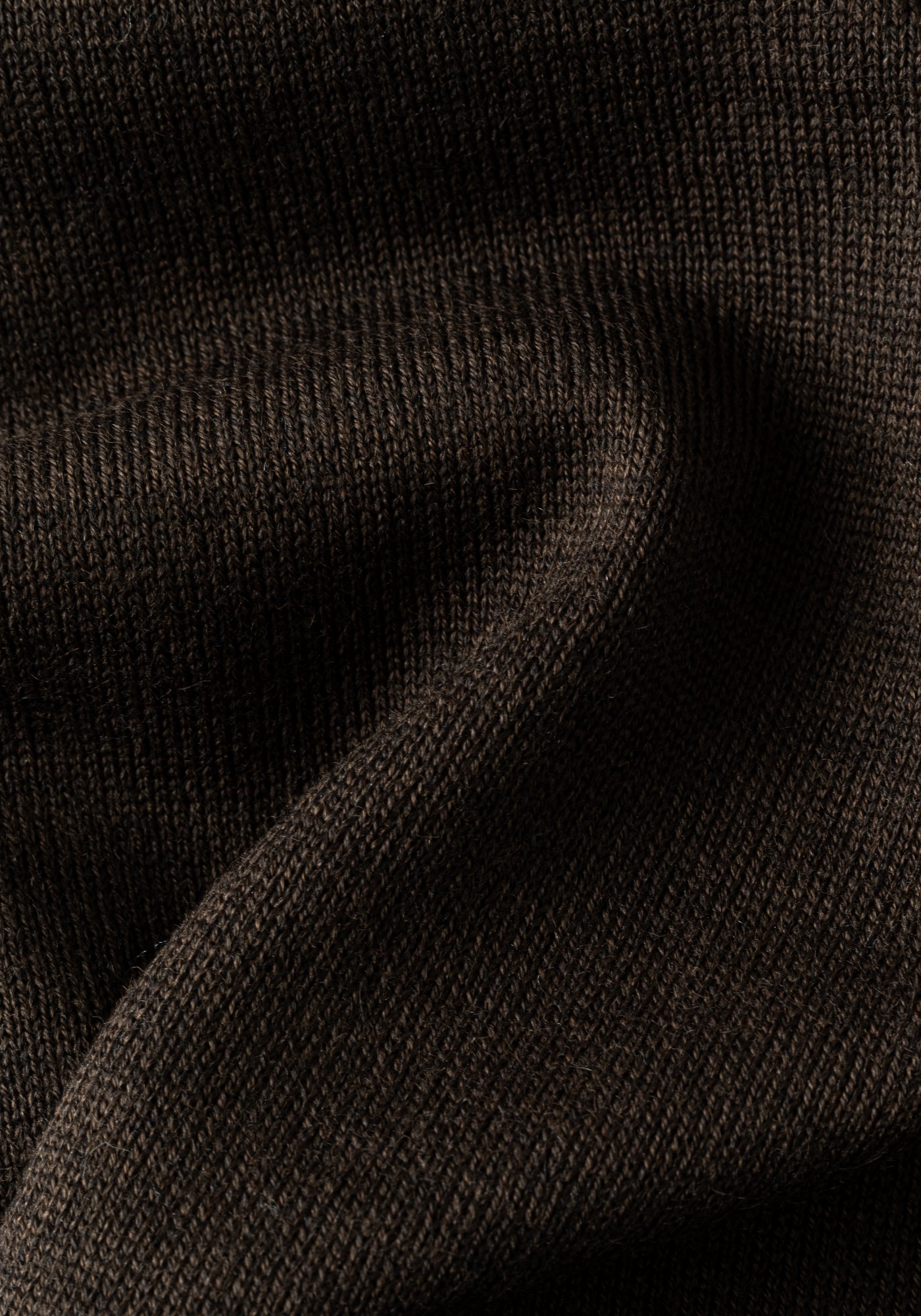 Moss Brown Italian Merino Wool Pullover