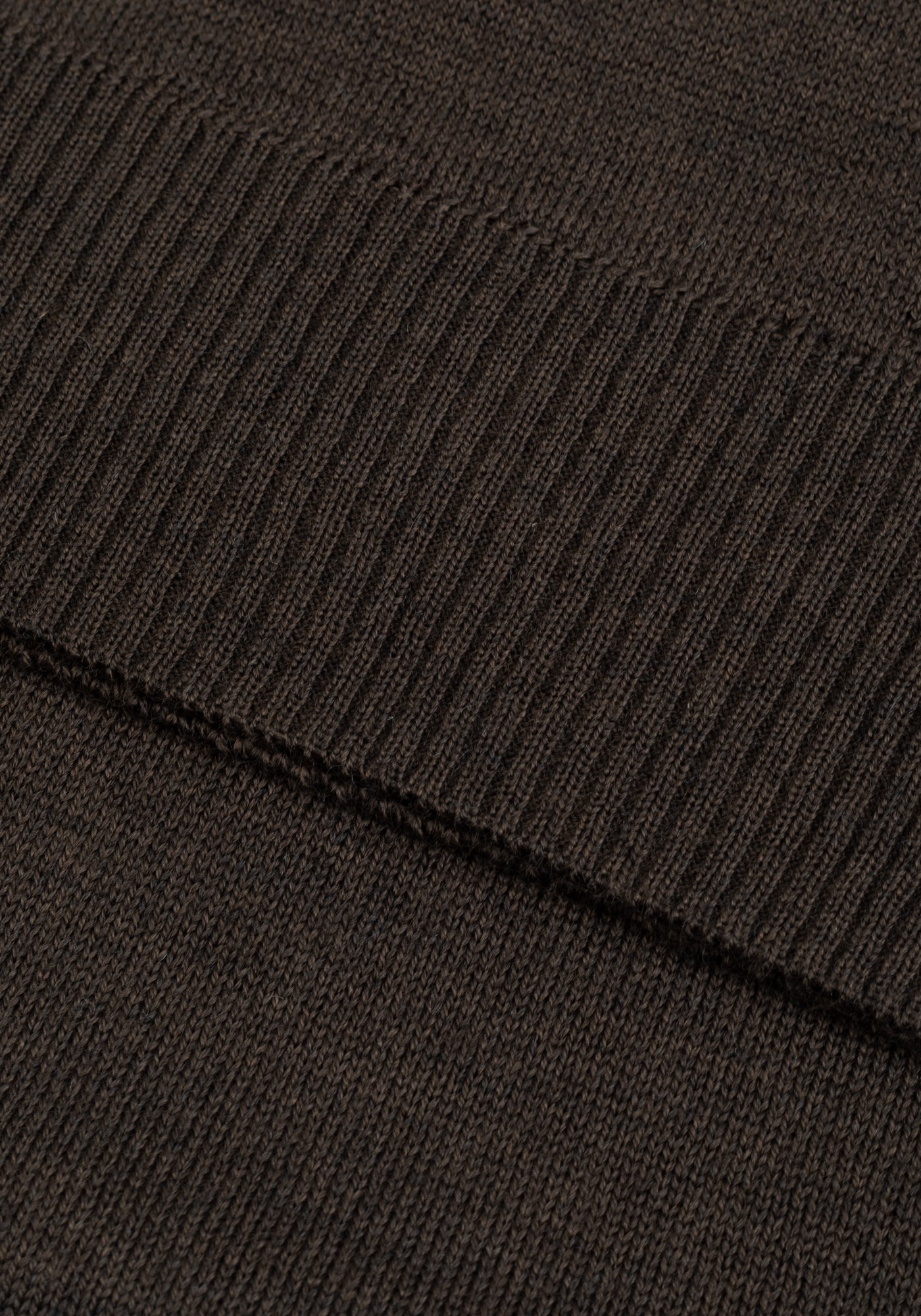 Moss Brown Italian Merino Wool Pullover
