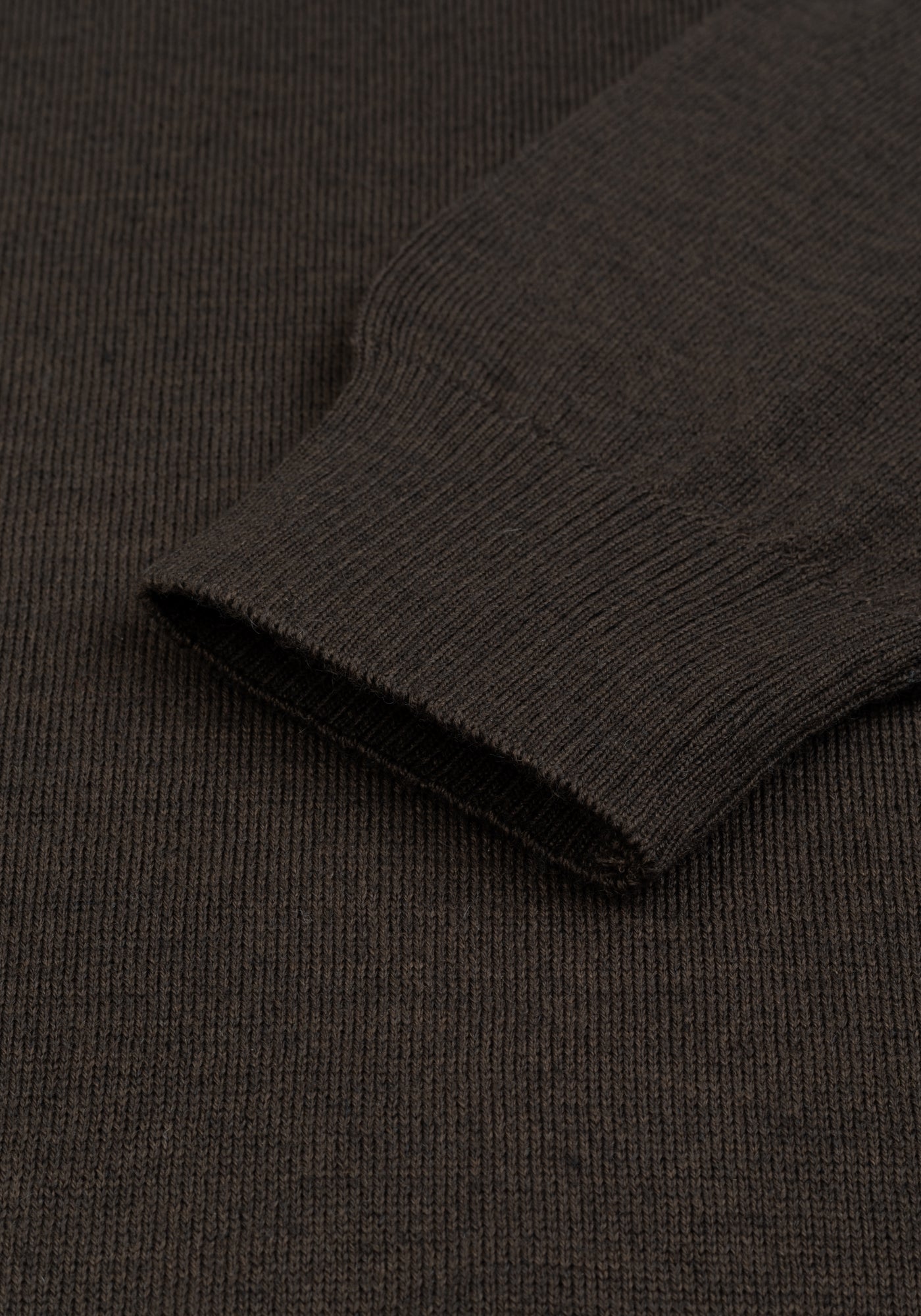 Moss Brown Italian Merino Wool Pullover