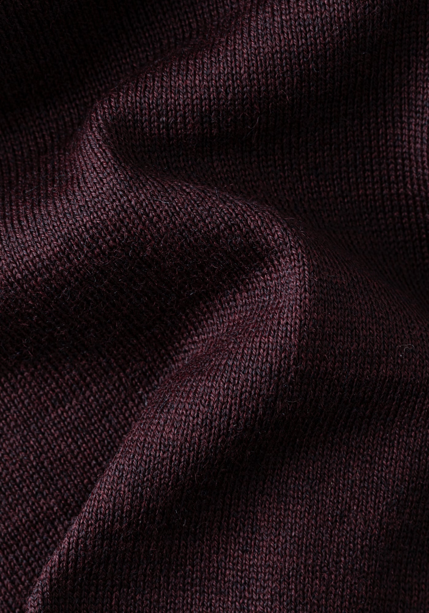 Deep Burgundy Italian Merino Wool Pullover
