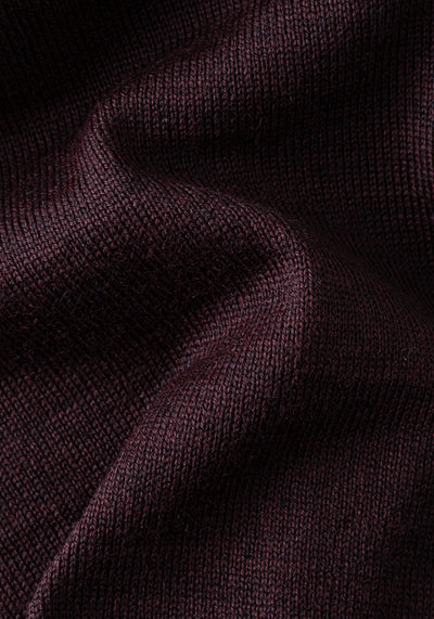 Deep Burgundy Italian Merino Wool Pullover