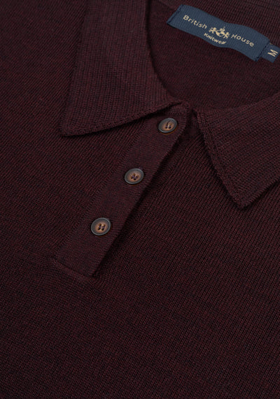Deep Burgundy Italian Merino Wool Pullover