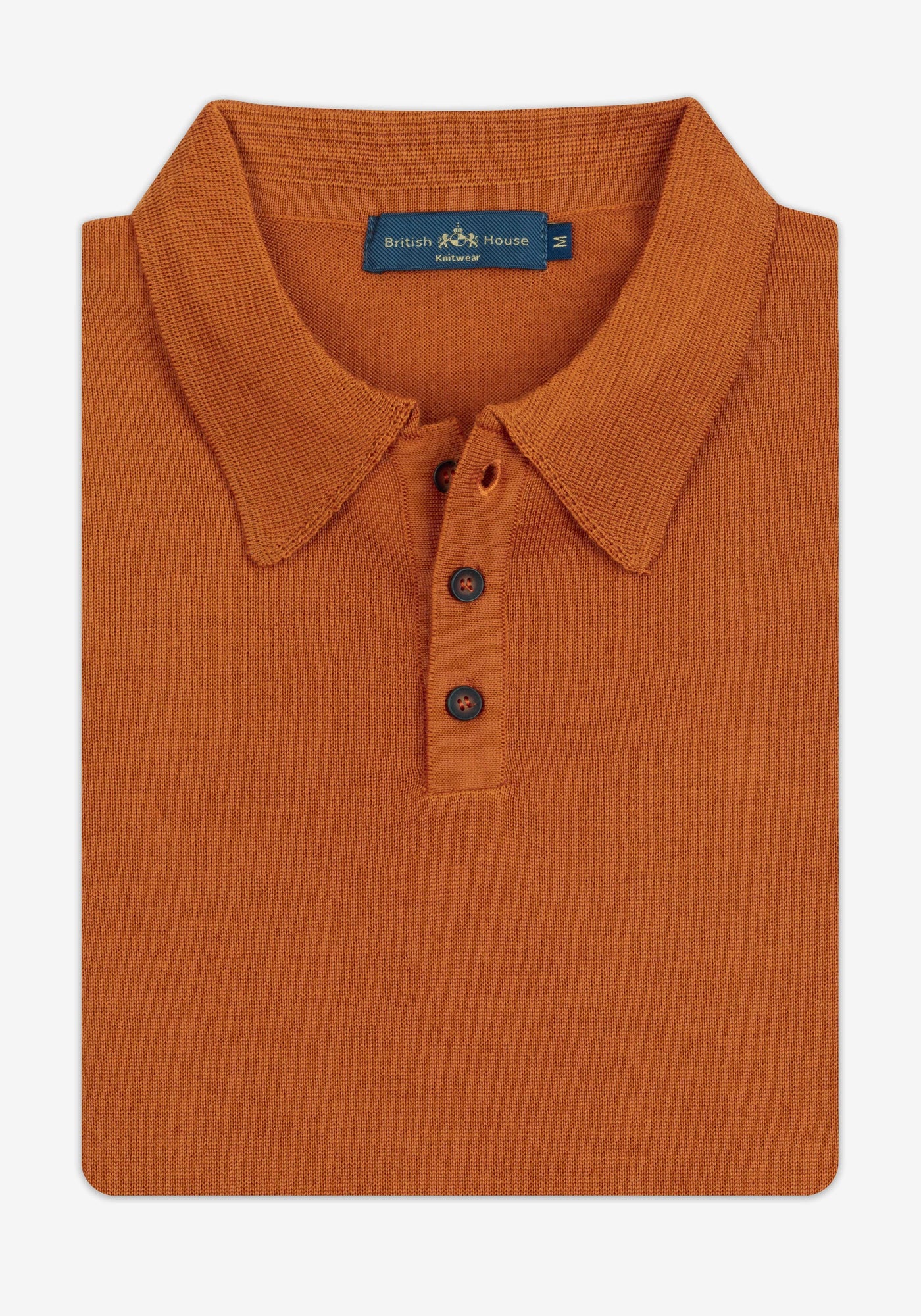 Maple Orange Italian Merino Wool Pullover