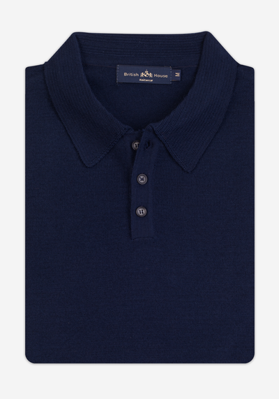 Shadow Blue Italian Merino Wool Pullover