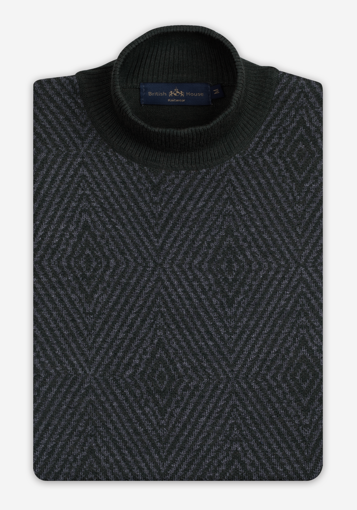 Khaki Olive Italian Merino Wool Pullover