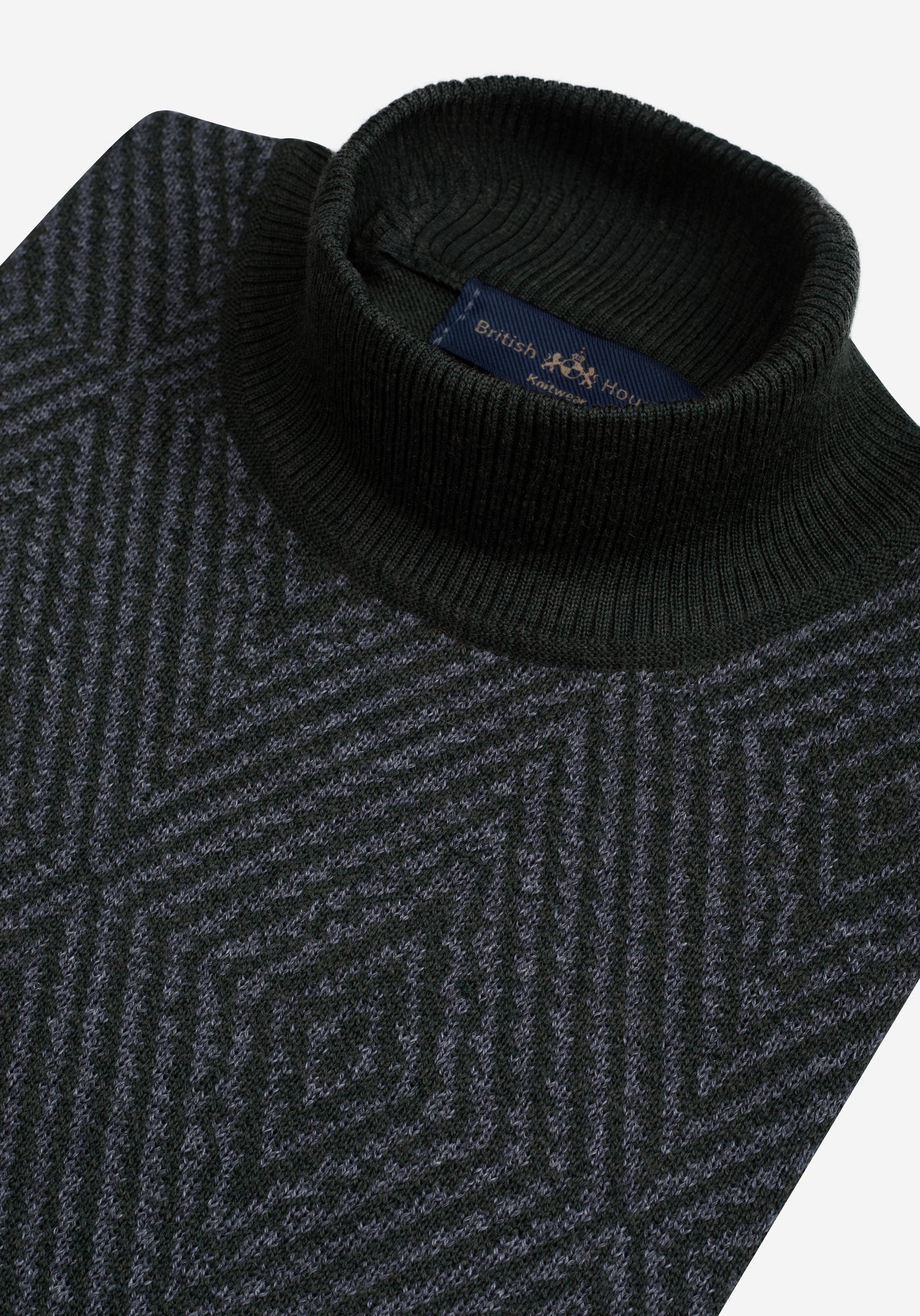 Khaki Olive Italian Merino Wool Pullover