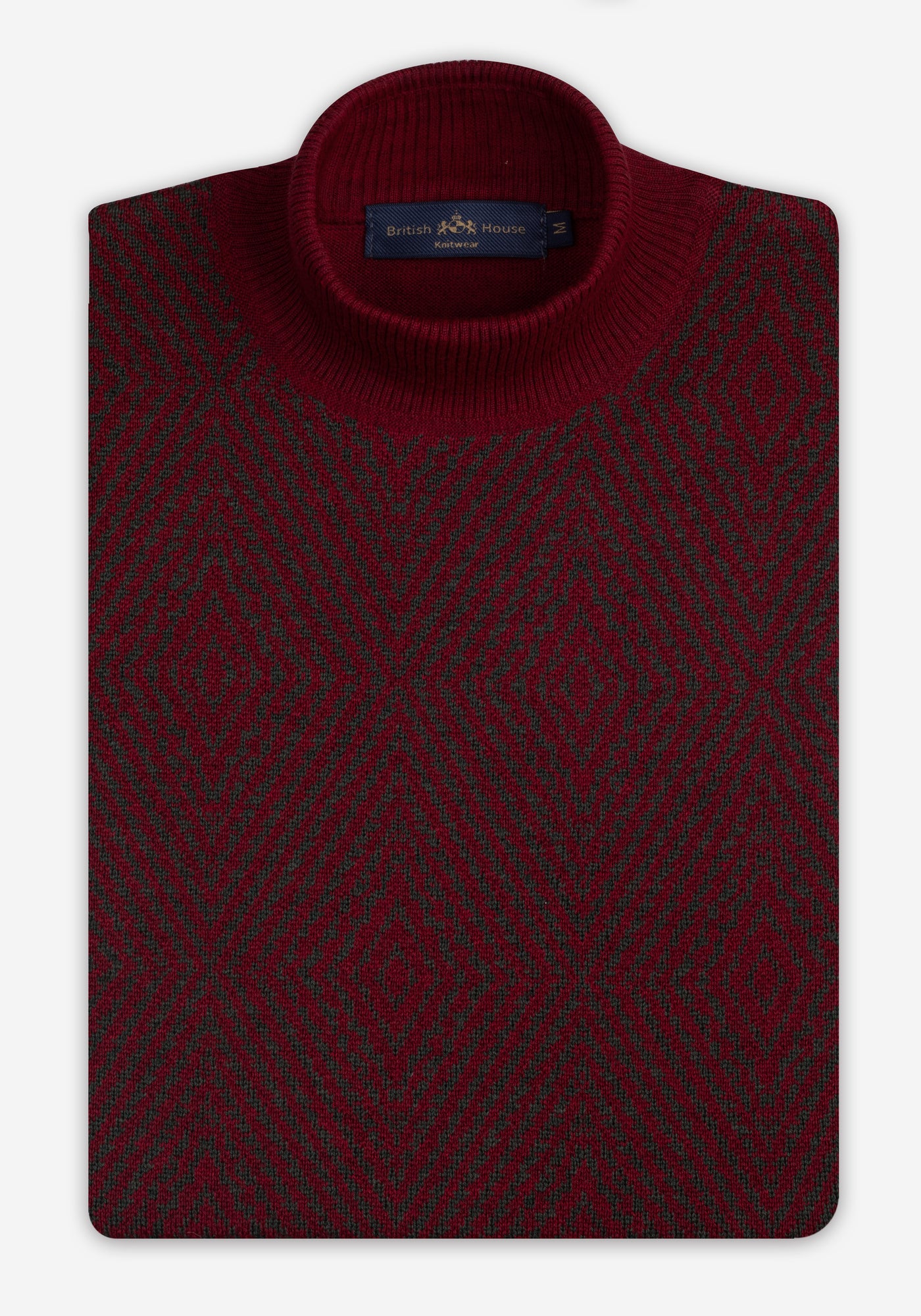 Ruby Red Italian Merino Wool Pullover