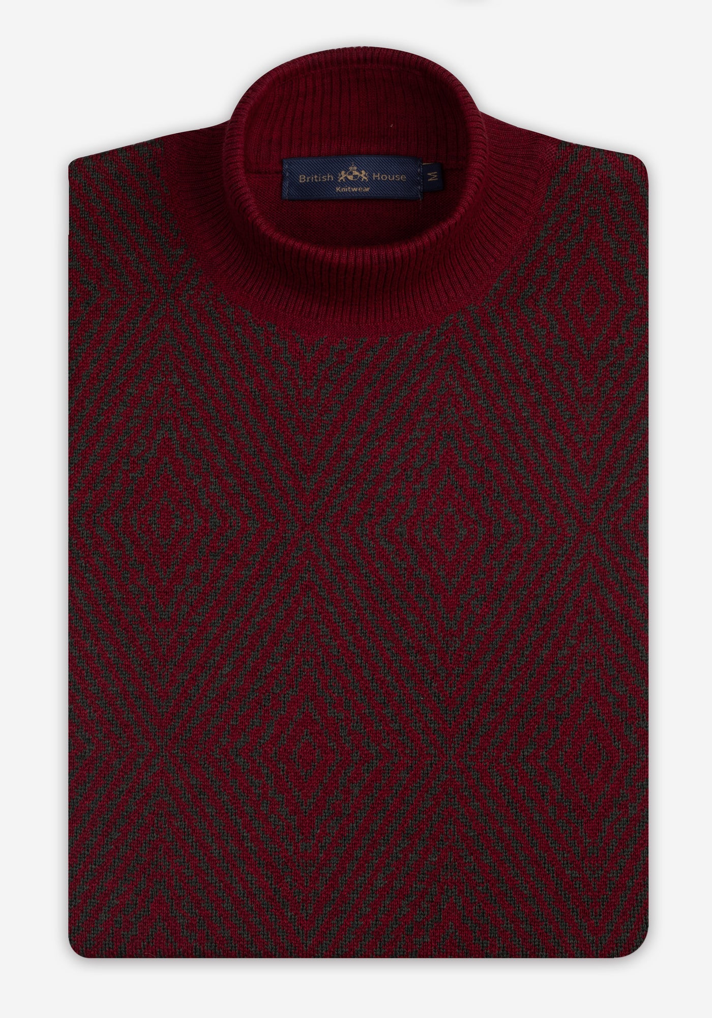 Ruby Red Italian Merino Wool Pullover
