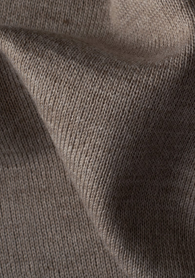 Dusk Beige Italian Merino Wool Pullover