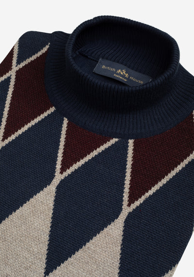 Mystic Navy Italian Merino Wool Pullover