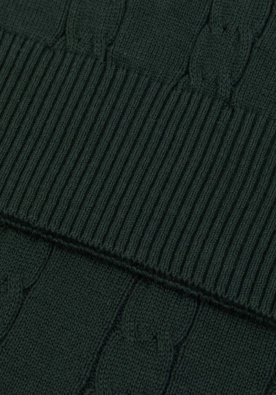Cactus Green Braided Pullover