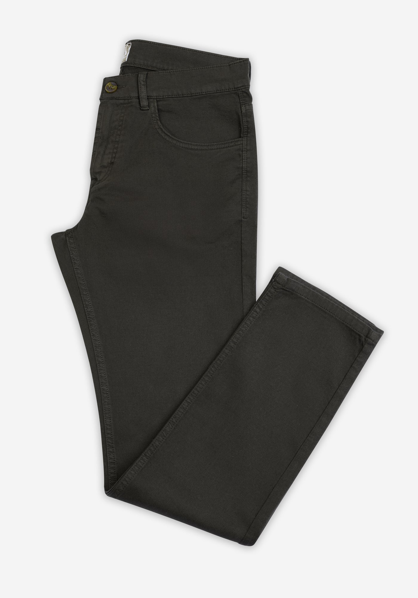 Smart Fit Muted Olive Piqué Gabardine