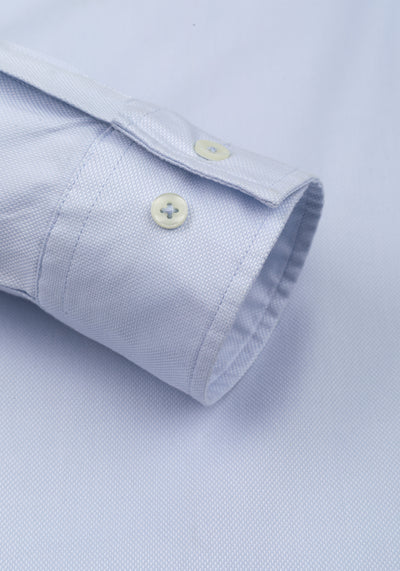 Ice Blue Washed Oxford Shirt