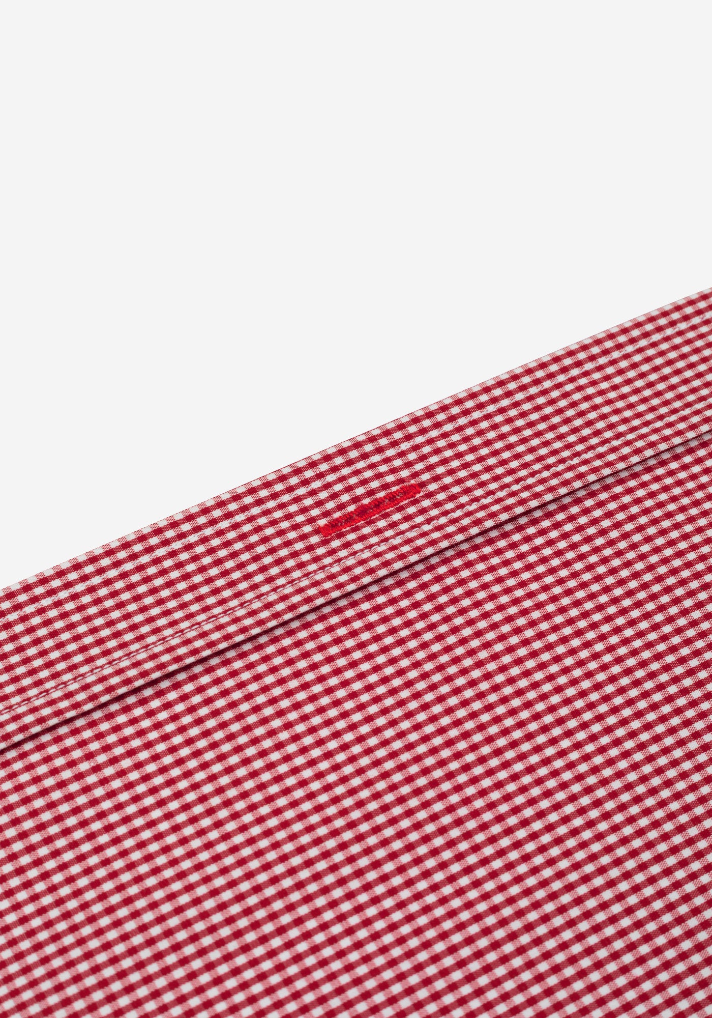 Bright Red Checked Cotton Lycra Shirt