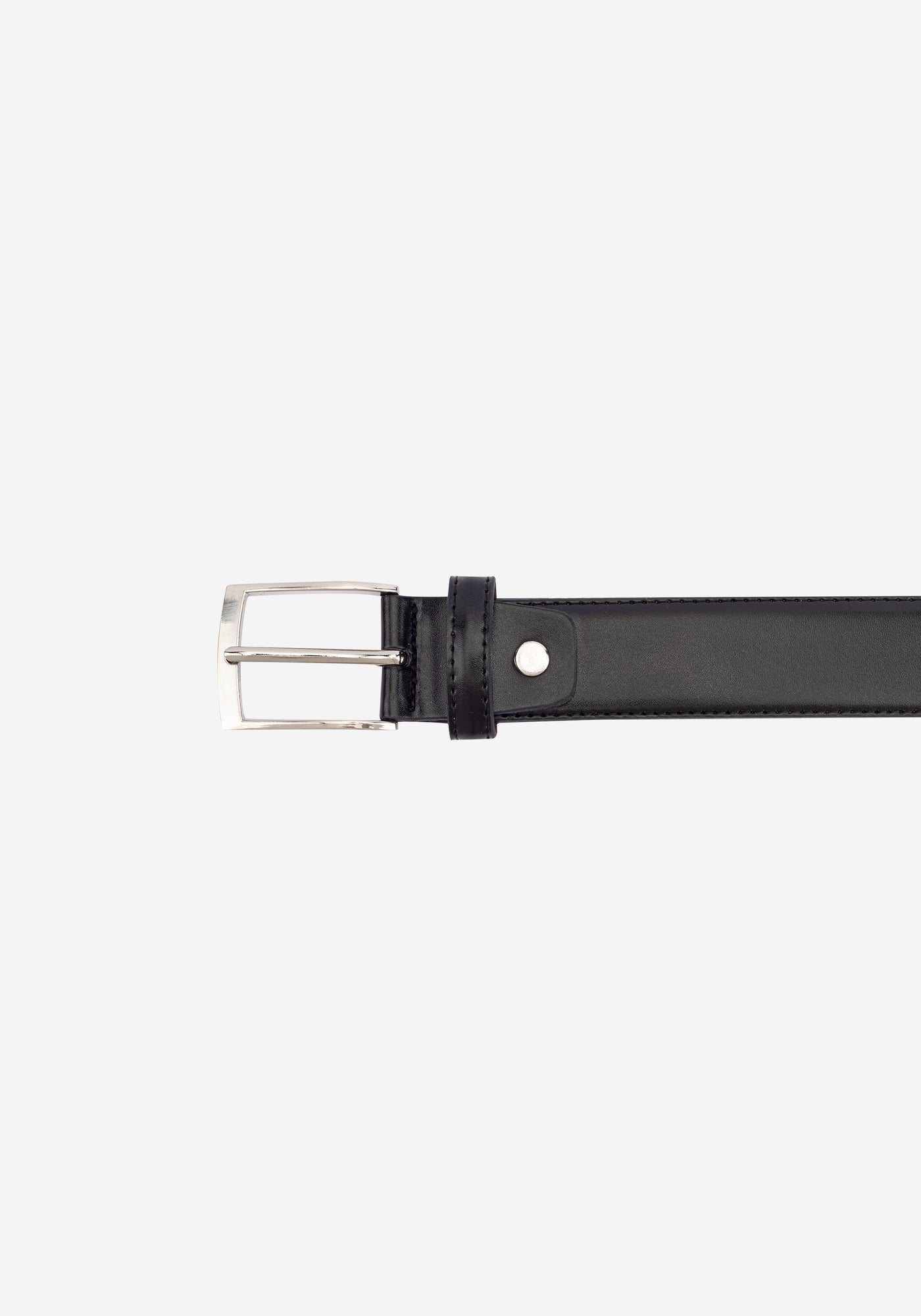 Metallic Black Spanish Genuine Leather Belt