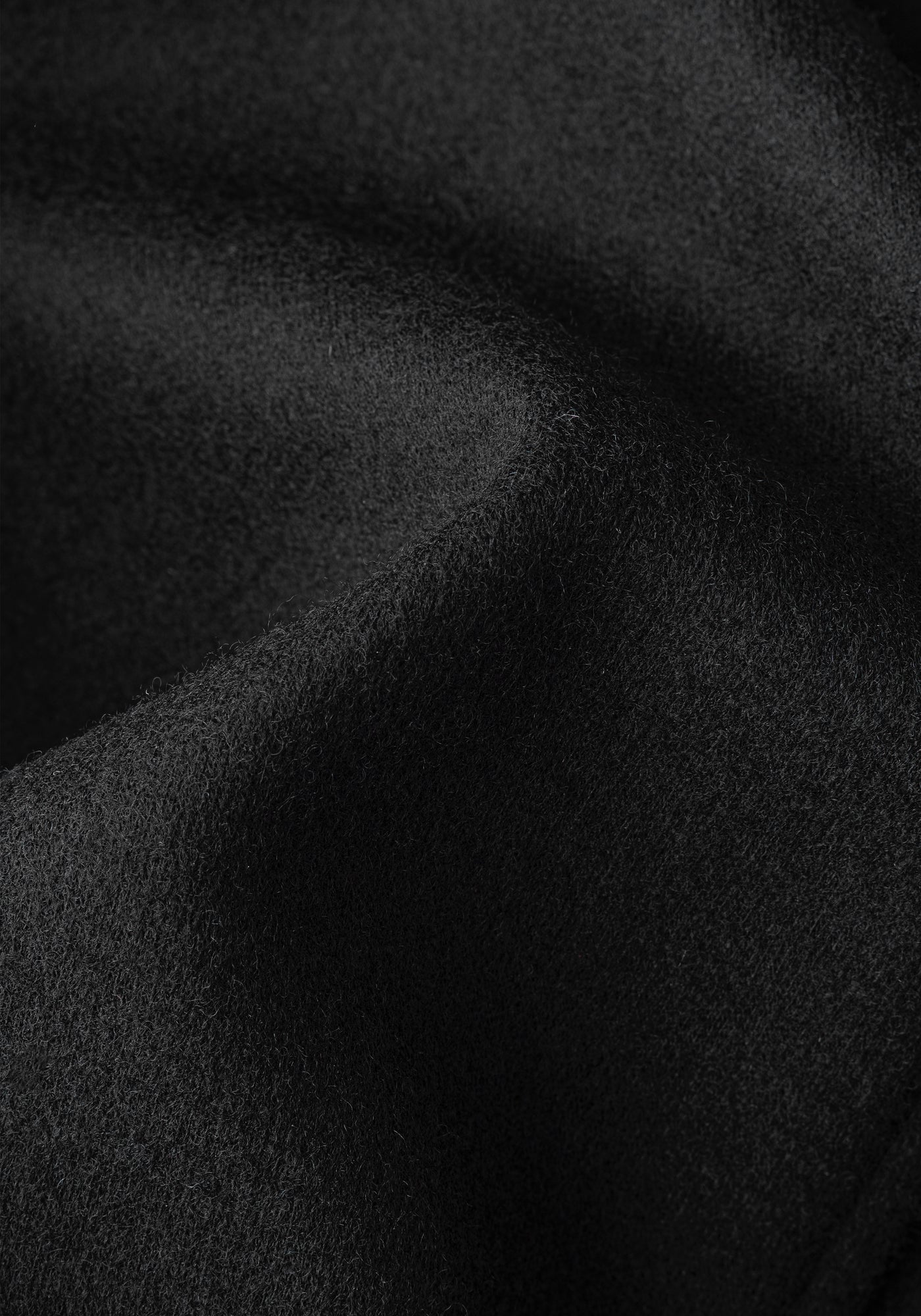 Midnight Black Boiled Wool Jacket