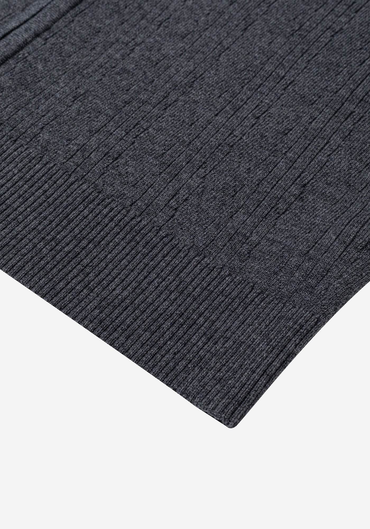 Raven Grey Double-Zipped Merino Wool Blend Pullover