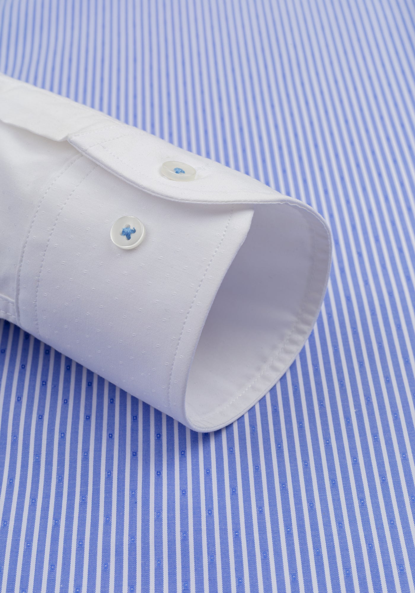 Sky Blue Stripe Dobby Shirt