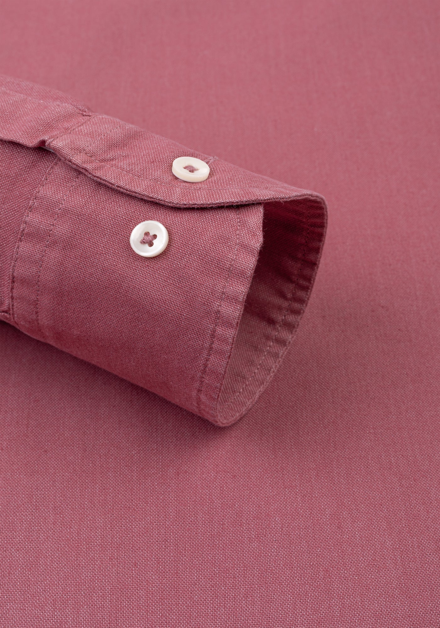 Rosewood Red Piece-Dyed Shirt