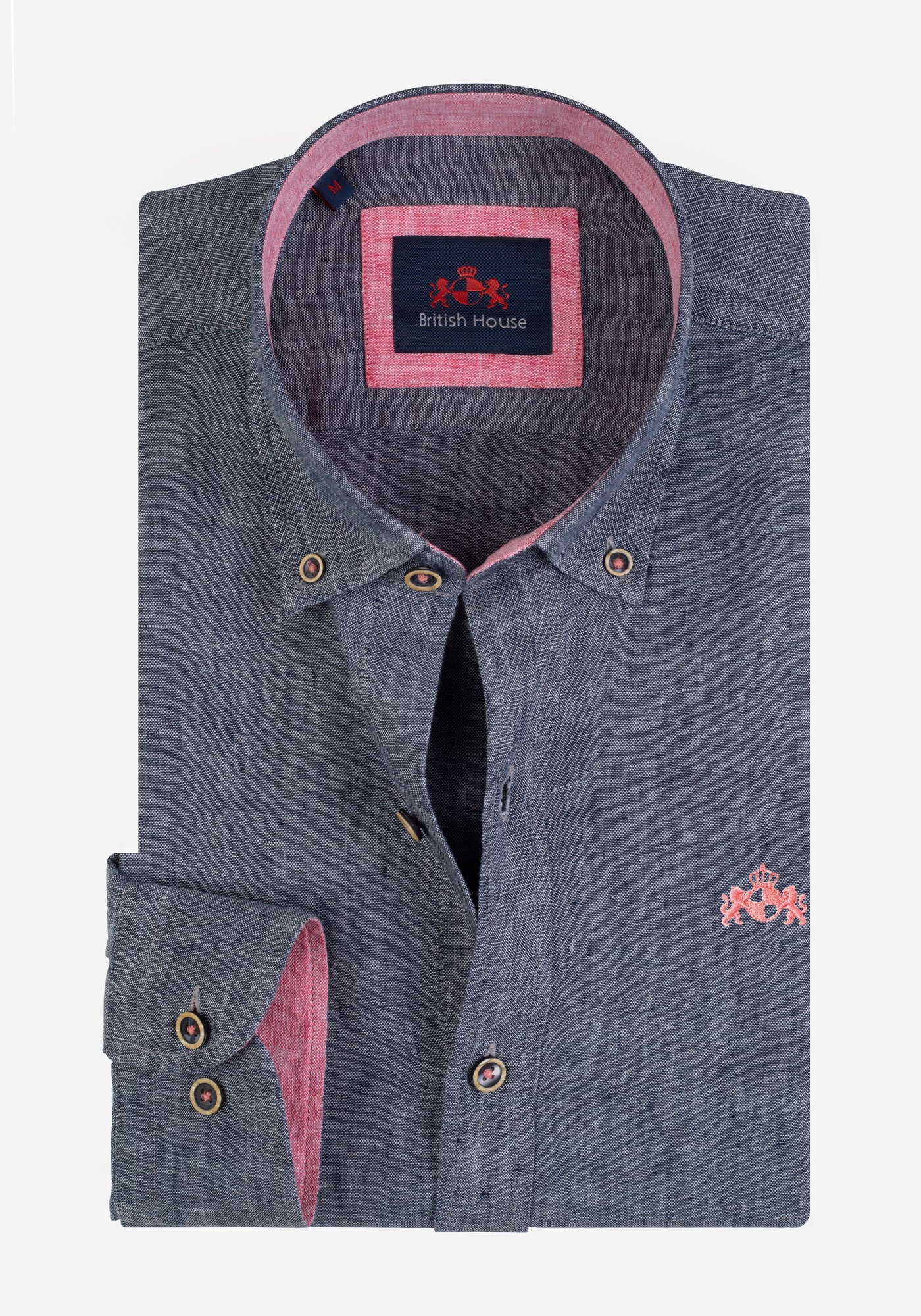 Charcoal Grey Belgian Linen Shirt