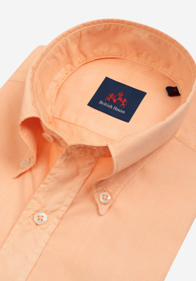 Light Salmon Piece-Dyed Shirt