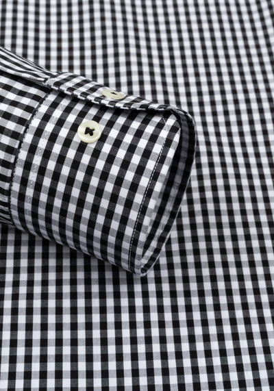 Soho Black Checked Poplin Shirt