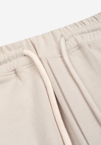 Ivory Beige Cotton Short