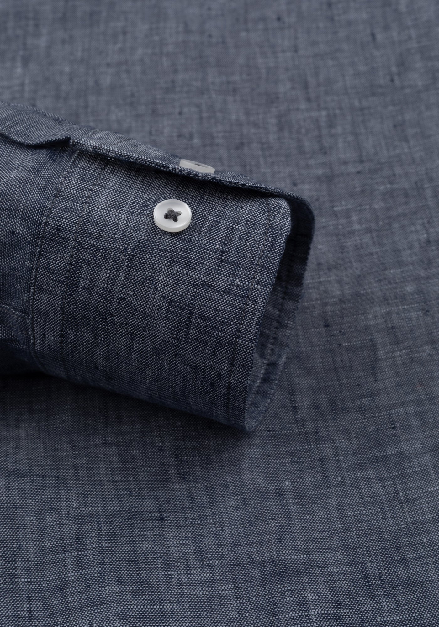 Charcoal Indigo Belgian Linen Shirt