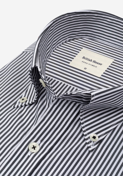 Shadow Black Stripe Aero-Hybrid Shirt