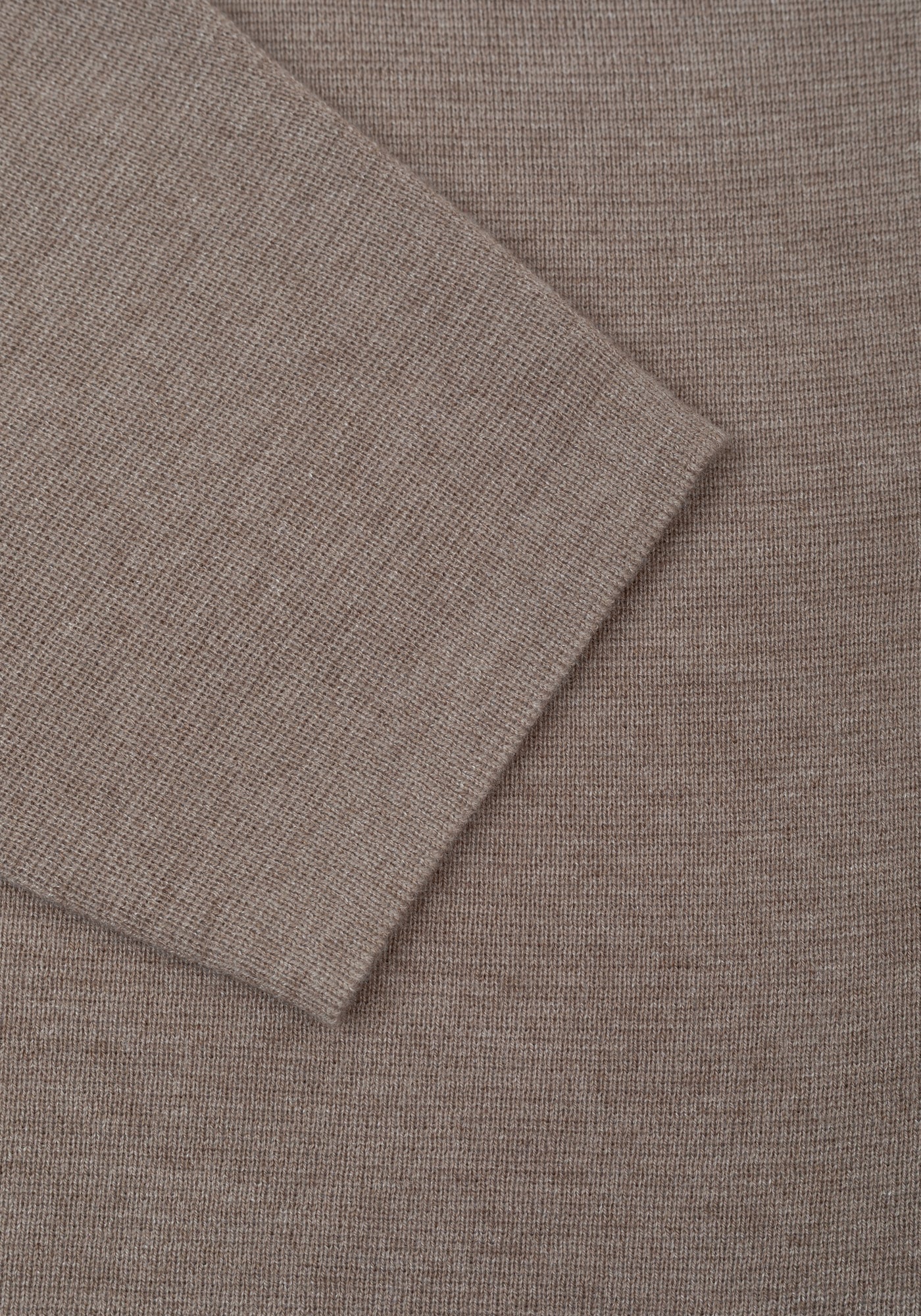 Dune Beige Merino Wool Blend Cardigan