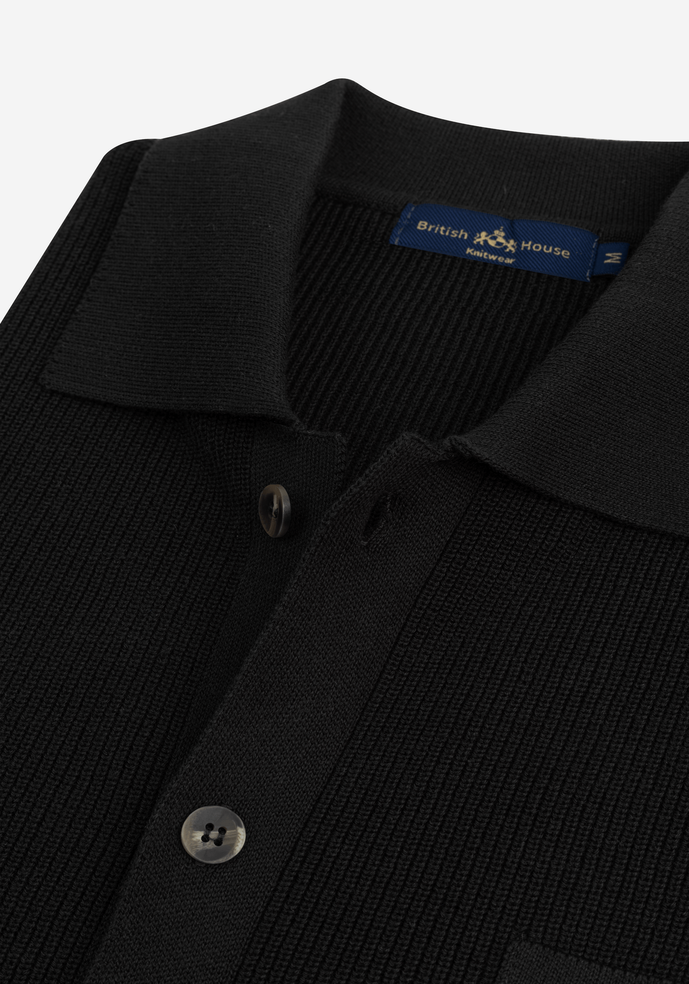 Pitch Black Heavy Knitted Cardigan
