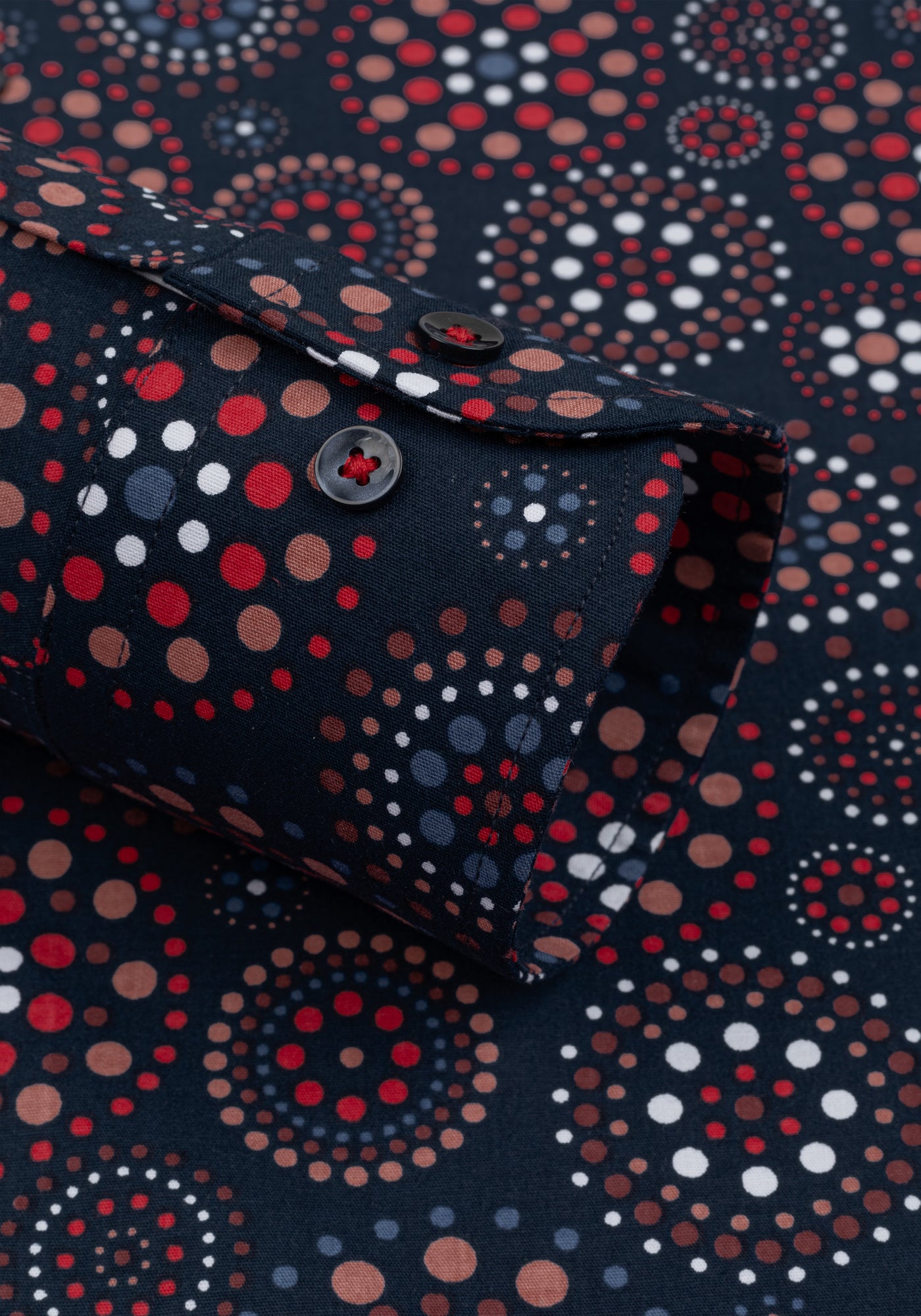 Parti-Colored Printed Poplin Shirt