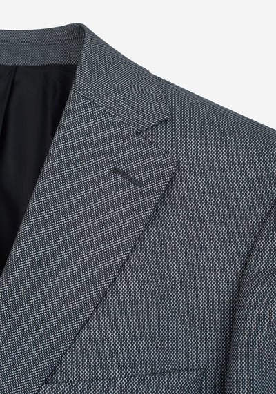 Arctic Grey Dotted Poly Suit