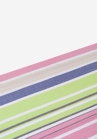 Pastel Parti-Colored Stripe Poplin Shirt