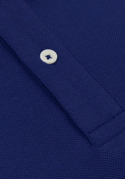 Royal Blue Cotton Polo Shirt