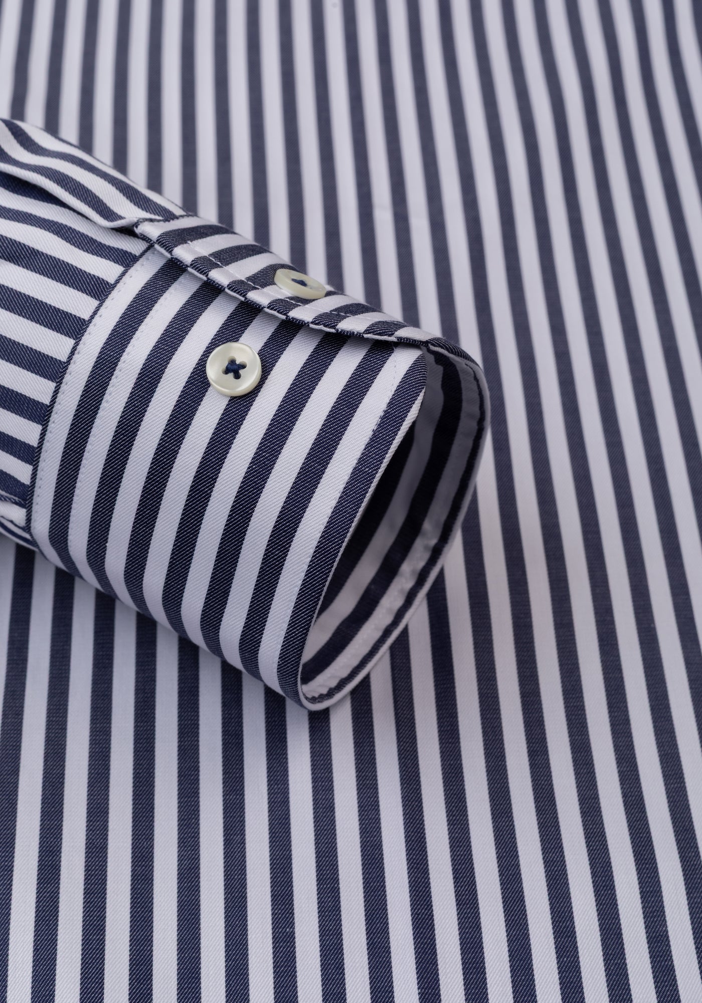 Admiral Navy Stripe Signature Twill Shirt