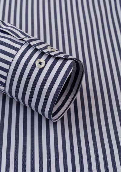 Admiral Navy Stripe Signature Twill Shirt