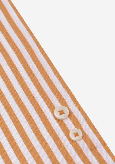 Amber Orange Stripe Signature Twill Shirt