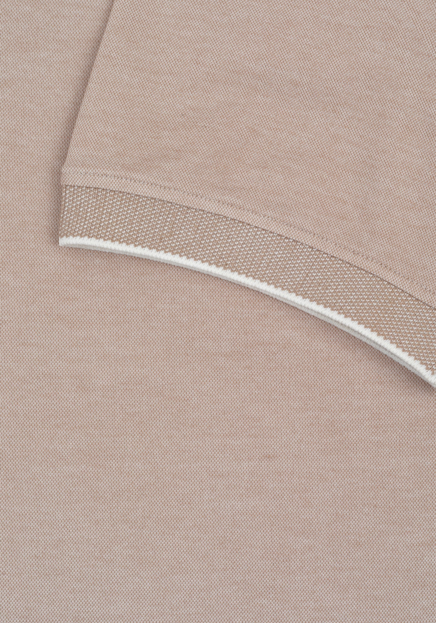 Dune Beige Cotton Polo Shirt