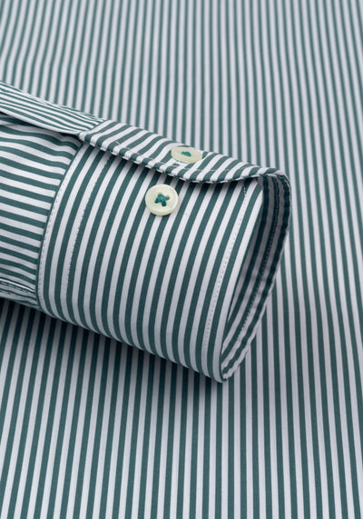 Emerald Green Stripe Aero-Hybrid Shirt