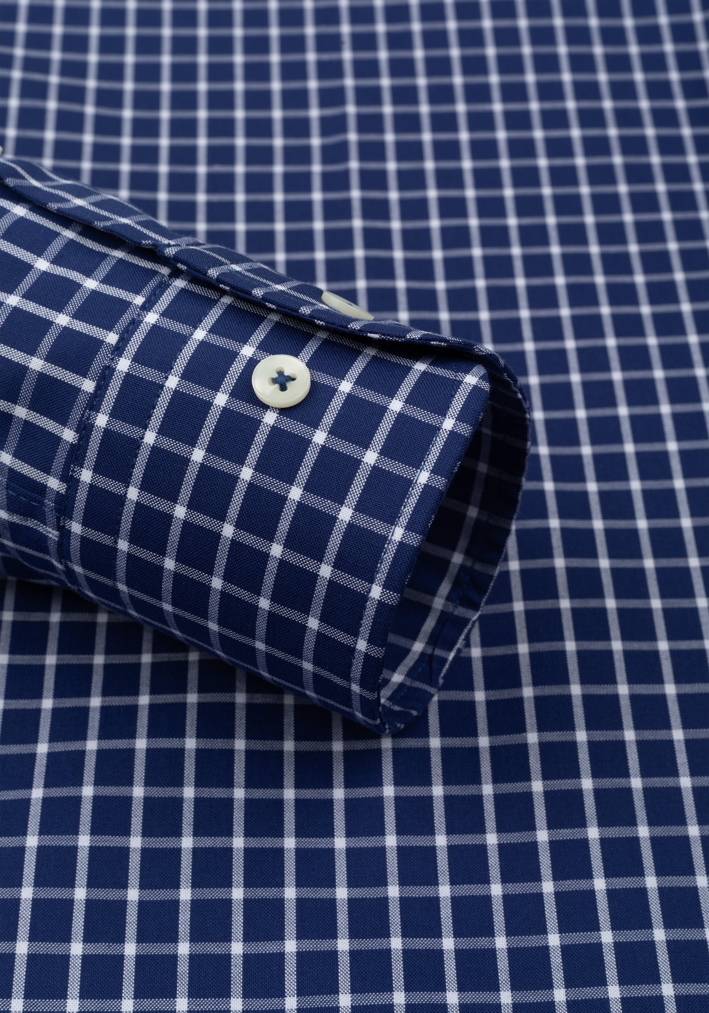 Windsor Navy Checked Poplin Shirt
