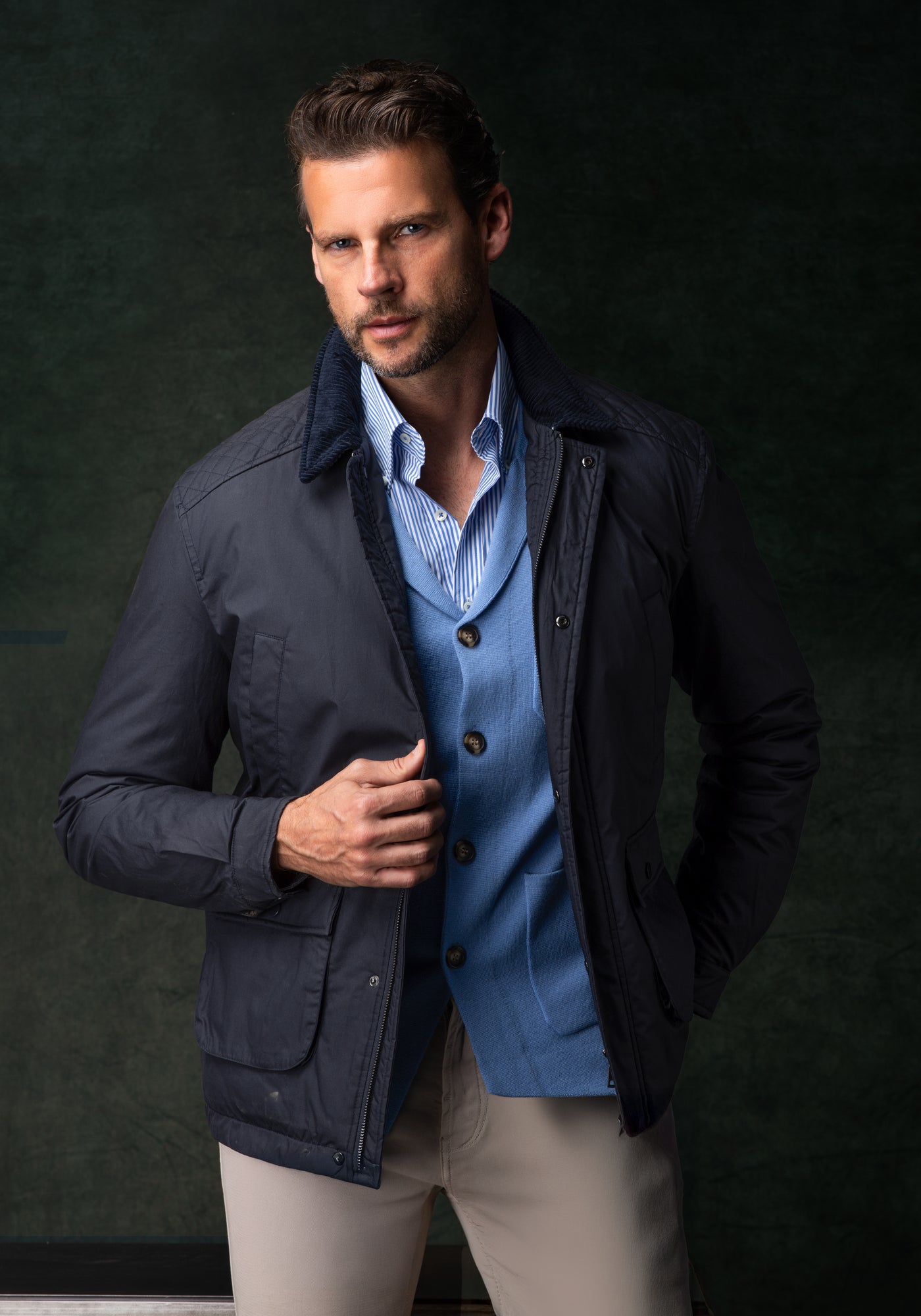 Ridge Navy Field Jacket